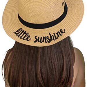 Mommy & Me Sunhat Bundle: Little/Hello Sunshine (Natural/Natural)