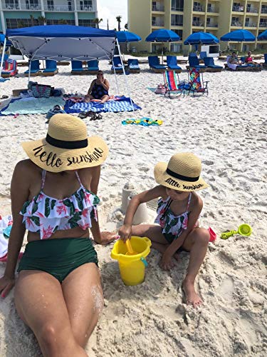 Mommy & Me Sunhat Bundle: Little/Hello Sunshine (Natural/Natural)