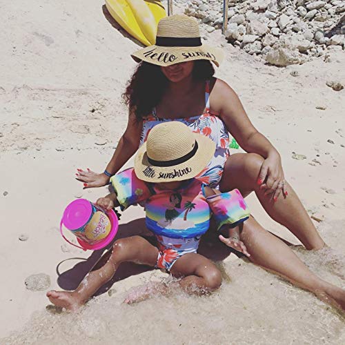 Mommy & Me Sunhat Bundle: Little/Hello Sunshine (Natural/Natural)