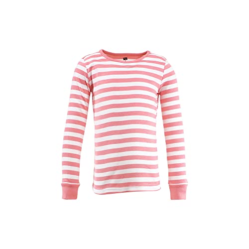 Hudson Baby Baby Cotton Pajama Set, Coral Stripe, 8 Years