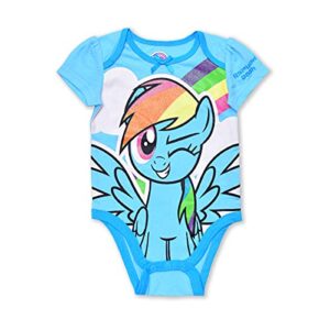 My Little Pony Girls’ 5 Piece Bodysuit Pack for Infant – Pink/Blue/Yellow