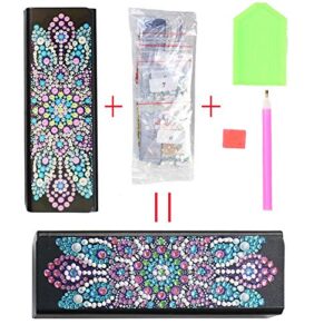 helegeSONG Diamond Painting Kit, Leather Sunglasses Case DIY Diamond Art Craft for Adults 5D Diamond Painting Kit Sunglasses Case for Women