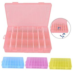 Plastic Storage Box, 4 Plastic Storage Box Plastic Storage Container Plastic Beads Rings Earrings[4pcs]