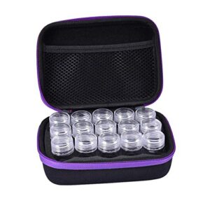 15 slots diamond embroidery box diamond painting accessory storage case container diy art craft jewelry beads sewing pills organizer holder clear plastic beads cross stitch zipper storage bag boxes