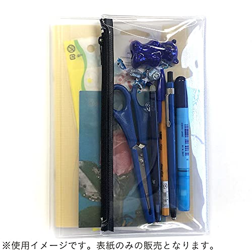 Daigo isshoni. N1866 Notebook Cover with Pencil Case, B6 Compatible, PVC, Clear