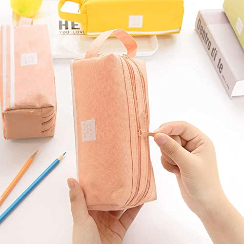 Tie Dye PU Leather Waterproof Pencil Case Pencil Pouch Stationery Bag Pencil Bag for Girls Teens Students Art School and Office Supplies