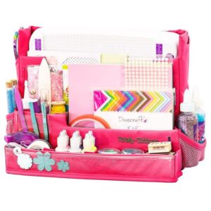 totally tiffany craft & carry workstation pink