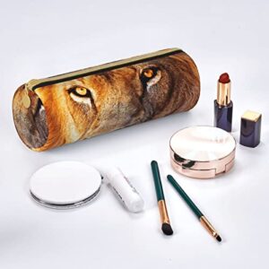 GLOVET lion Pencil Case Pouch for Girls Boys Adults Durable Pencil Bag Box With Zipper Aesthetic Stationery Pencil Case Organizer Cosmetic Bag for School Office