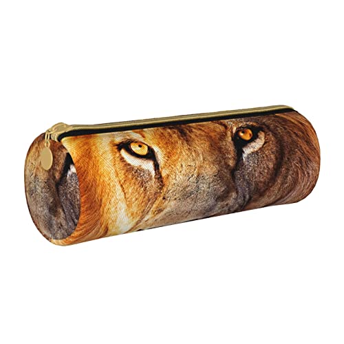 GLOVET lion Pencil Case Pouch for Girls Boys Adults Durable Pencil Bag Box With Zipper Aesthetic Stationery Pencil Case Organizer Cosmetic Bag for School Office