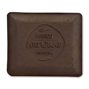 art graf water-soluble tailors chalk square disc, brown