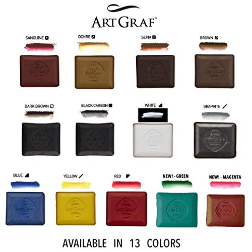 Art Graf Water-Soluble Tailors Chalk Square Disc, Brown