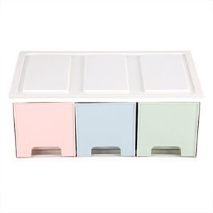 Desktop Storage Boxes, Plastic Stacking Drawers Jewelry Storage Drawers Storage Containers for Storing Parts Stationery Craft Jewelry Cosmetics (B)