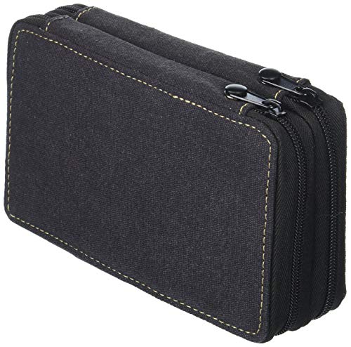 Speedball Art Products 259480 Canvas Case Pencil Storage Capacity, Holds Up to 48 Standard, Black