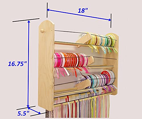 Giraffe Storage Systems GSS 2n1 Ribbon Organizer 18" 5 Tier Wall Unit