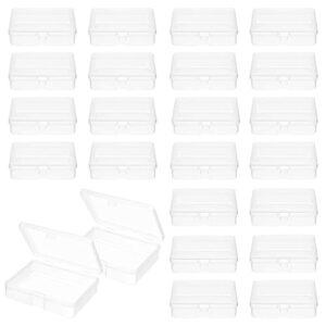 24pcs plastic bead storage containers mini beads box cases small items storage cases