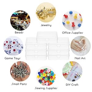 24Pcs Plastic Bead Storage Containers Mini Beads Box Cases Small Items Storage Cases