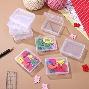 24Pcs Plastic Bead Storage Containers Mini Beads Box Cases Small Items Storage Cases