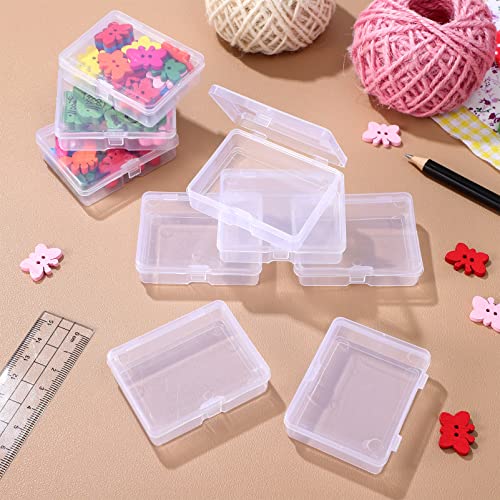 24Pcs Plastic Bead Storage Containers Mini Beads Box Cases Small Items Storage Cases