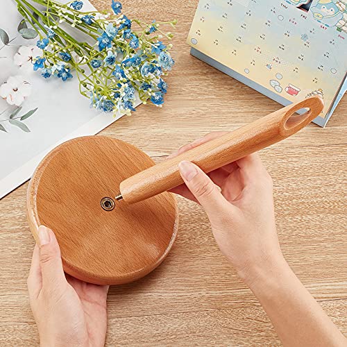 arricraft Wood Yarn Holder, Crochet Wooden Frame with Hole, Knitting Tool for Knitting Craft