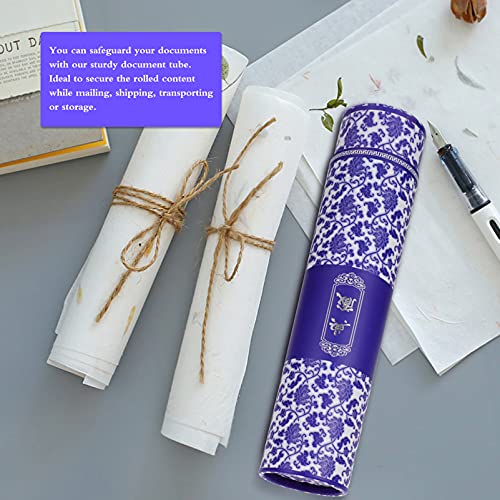 Healifty 1pc Poster Documents Storage Tube Telescoping Tube Extendable for Artworks Blueprints Drafting Scrolls Calligraphy (Purple)