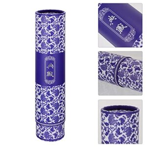 Healifty 1pc Poster Documents Storage Tube Telescoping Tube Extendable for Artworks Blueprints Drafting Scrolls Calligraphy (Purple)