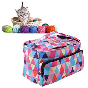 yarn storage bag wool ball organizer crochet thread tote sewing tool case basket diy hand knitting tool storage bag