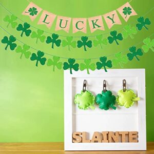 St.Patrick Day Party Decoration Swirls, St Patricks Day Hanging Decorations Lucky Irish Green Shamrock St.Patrick's Day Foil Swirl for St Patrick Party Home Party Favors Supplies Decor (18)