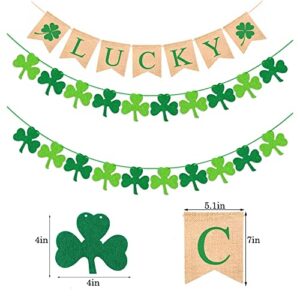 St.Patrick Day Party Decoration Swirls, St Patricks Day Hanging Decorations Lucky Irish Green Shamrock St.Patrick's Day Foil Swirl for St Patrick Party Home Party Favors Supplies Decor (18)