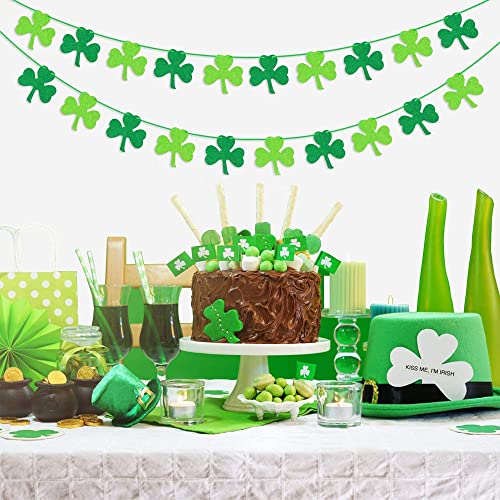 St.Patrick Day Party Decoration Swirls, St Patricks Day Hanging Decorations Lucky Irish Green Shamrock St.Patrick's Day Foil Swirl for St Patrick Party Home Party Favors Supplies Decor (18)