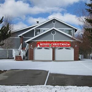 Large Merry Christmas Banner,Xmas Outdoor & Indoor Hanging Decor,Xmas Sign Huge Xmas Home Party Decoration (Christmas tree)