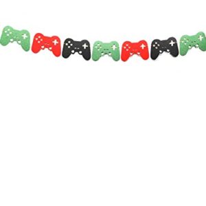 Video Game Controller Banner Video Game Controller Garland, Video Game Party Decorations, Video Game Birthday, Level Up Birthday (Green Red Black)