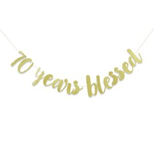70 years blessed banner – 70th birthday banner,70th birthday banner party decorations,70th anniversary banner,70 birthday banner sign…