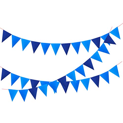 Navy Blue Bunting Pennant Party Banner Decorations