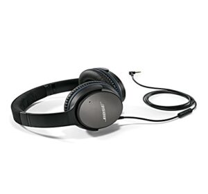 bose quietcomfort 25 acoustic noise cancelling headphones for apple devices – black (wired 3.5mm)