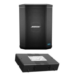 Bose S1 Pro Bluetooth Speaker System Bundle with Battery, Shure PGA48 Microphone, 15ft XLR Audio Cable (6 items)