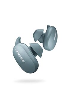 bose quietcomfort® noise cancelling earbuds – true wireless earphones, stone blue, world class bluetooth noise cancelling earbuds with charging case – limited edition