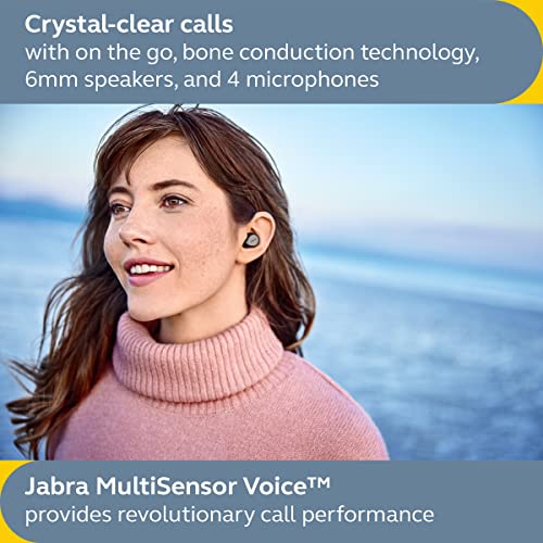 Jabra Elite 7 Pro in Ear Bluetooth Earbuds - Adjustable Active Noise Cancellation True Wireless Buds in a Compact Design MultiSensor Voice Technology for Clear Calls - Titanium Black