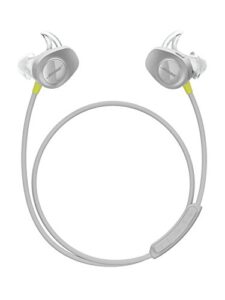 bose soundsport wireless, sweat resistant, in-ear headphones, citron