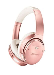 bose quietcomfort 35 ii wireless bluetooth headphones, noise-cancelling, with alexa voice control – rose gold