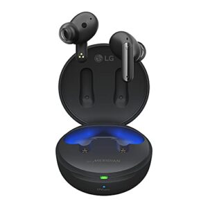 lg tone free fp8 – enhanced active noise cancelling true wireless bluetooth earbuds with meridian sound, uvnano kills 99.9% of bacteria on speaker mesh*, wireless charging case, 3 mics