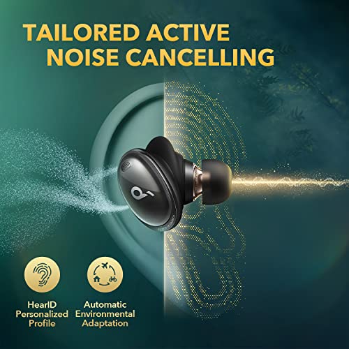 Soundcore by Anker Liberty 3 Pro Noise Cancelling Earbuds, True Wireless Earbuds with ACAA 2.0, HearID ANC, Fusion Comfort, Hi-Res Audio Wireless, 6 Mics for Calls, 32H Playtime