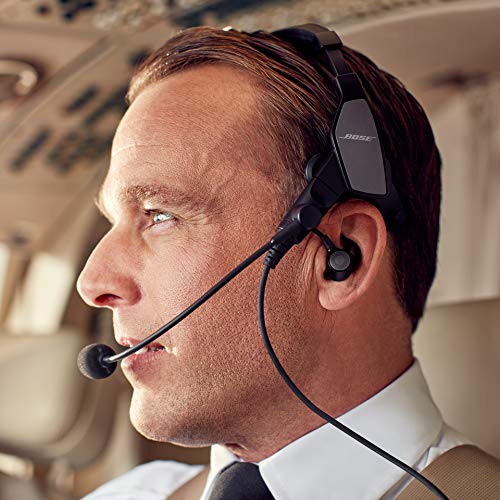 Bose Proflight Series 2 Aviation Headset with Bluetooth Connectivity, 5 Pin XLR Cable, Black