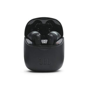 jbl tune 225tws true wireless earbud headphones – pure bass sound, bluetooth, 25h battery, dual connect, native voice assistant (black)