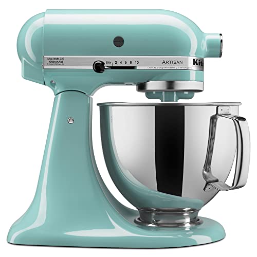 KitchenAid KSM150PSAQ Artisan Series 5-Qt. Stand Mixer with Pouring Shield - Aqua Sky