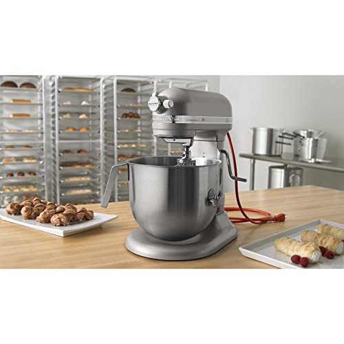 KitchenAid KSM8990NP 8-Quart Commercial Countertop Mixer, 10-Speed, Gear-Driven, Nickel Pearl