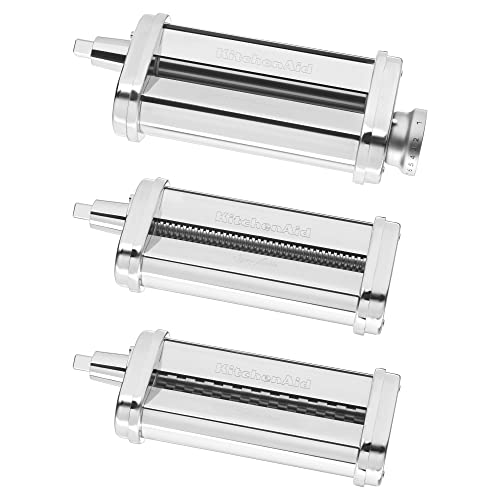 KitchenAid 3-Piece Pasta Roller & Cutter Set Attachment, Silver