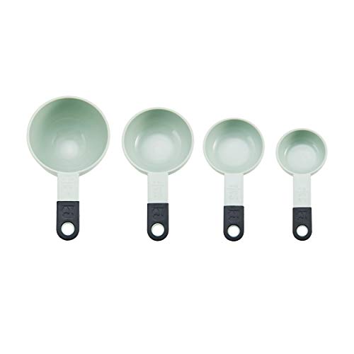 KitchenAid Classic Measuring Cups and Spoons Set, Set of 9, Pistachio/Black