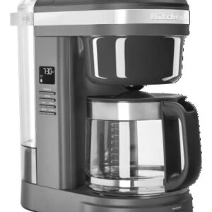 KitchenAid KCM1208DG Drip Spiral Showerhead Coffee Maker, 12 Cup, Matte Grey