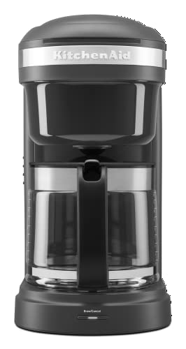 KitchenAid KCM1208DG Drip Spiral Showerhead Coffee Maker, 12 Cup, Matte Grey