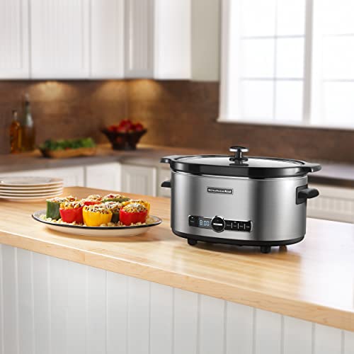 KitchenAid KSC6223SS 6-Qt. Slow Cooker with Standard Lid - Stainless Steel